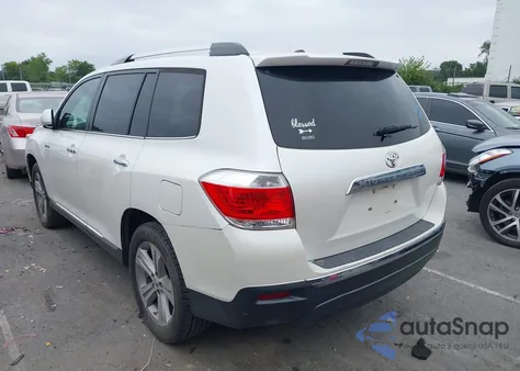 2013 Toyota Highlander Limited V6 from USA, damaged, VIN 5TDYK3EH0DS135768